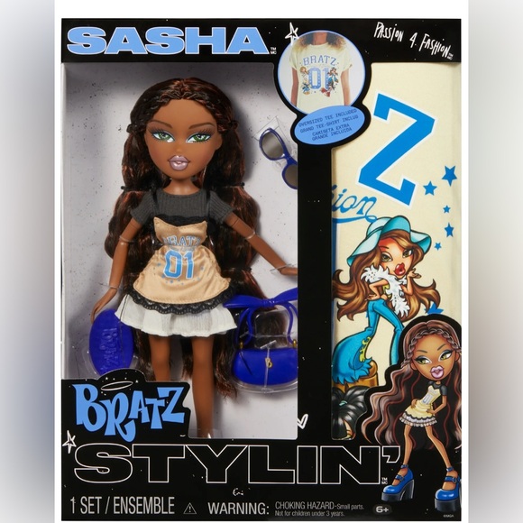 Bratz Stylin' Sasha Doll & Adult XL Graphic Tee NIB Matching Fashion Tee - Picture 1 of 16